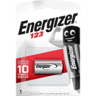 Energizer - Pile miniature Lithium CR123 x 1 pour appareil photo avec la garantie 0 coulure