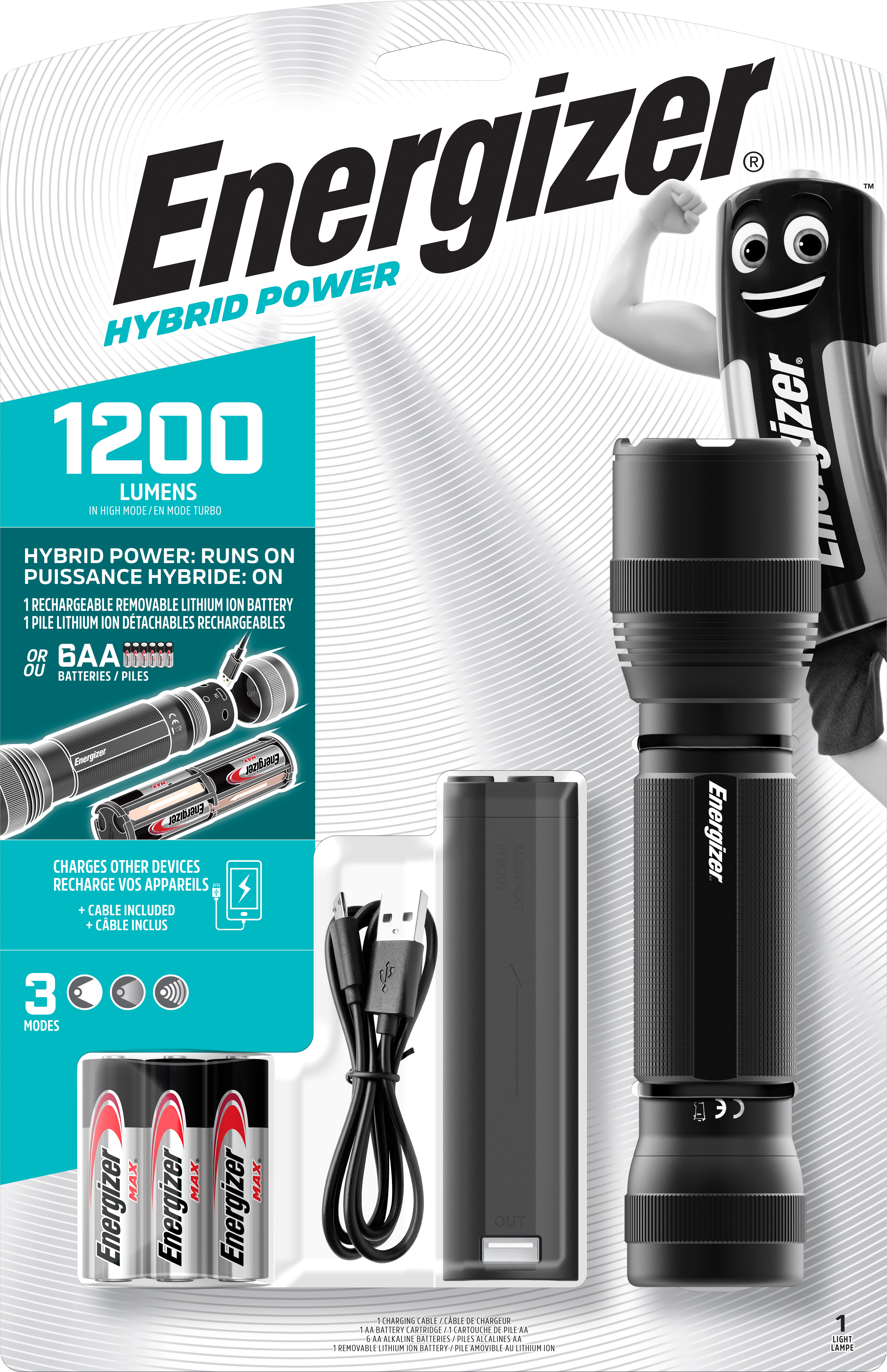 Energizer - Tactical hybride résistante aux chocs pour un usage professionnel occasionnel