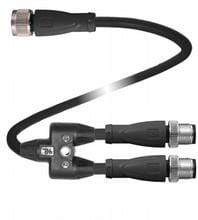 Pepperl Fuchs - Connecteurs V1S-G-BK0,3M-PUR-T-0,3M-V1-G-Y