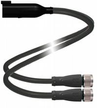 Pepperl Fuchs - Connecteurs V19-G/V1-G-0,3M-T-DT6P-G-R2000