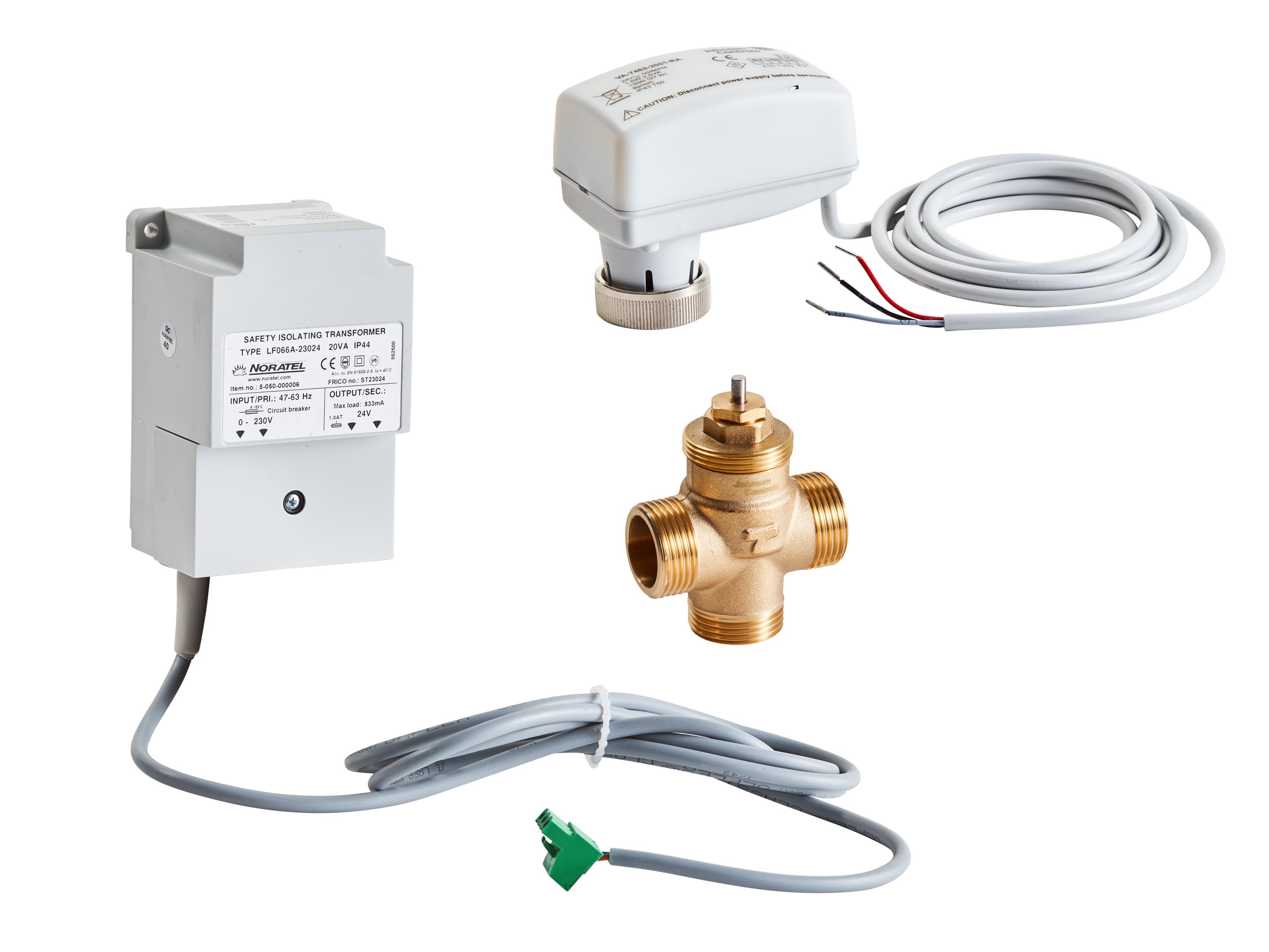 Frico - Vanne 3 voies DN25 avec servomoteur et transformateur 24V