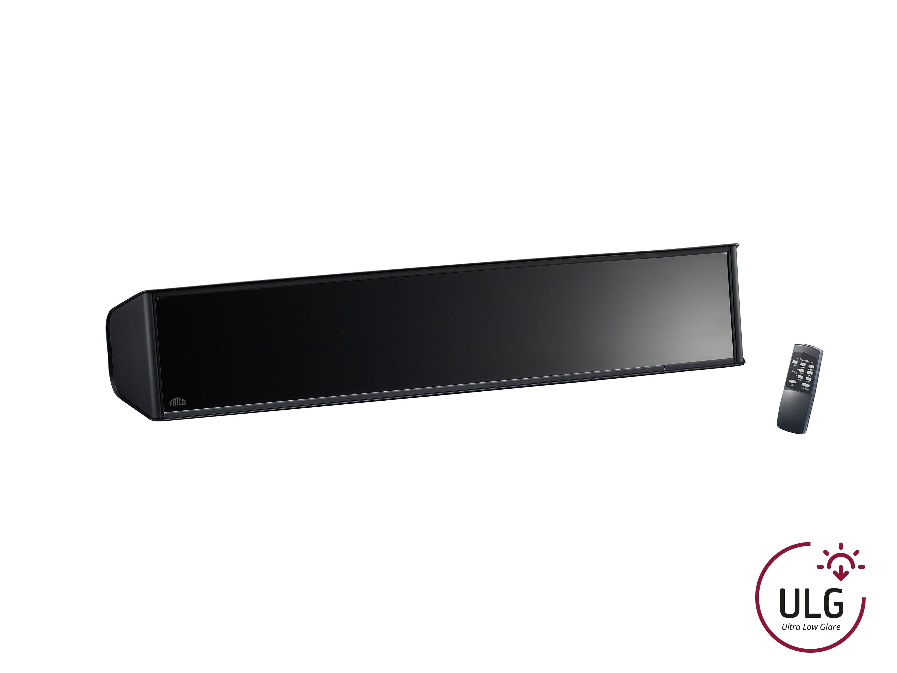 Frico - Emetteur infrarouge Relax Glass Compact IP65,2000W,230V~,Noir/Noir