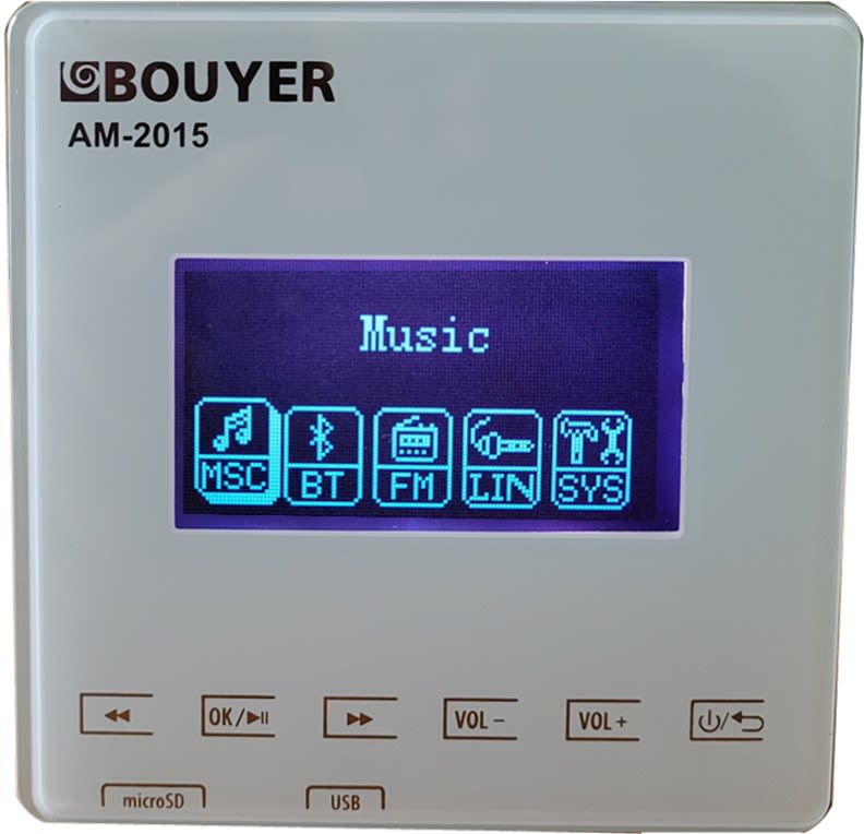 BOUYER - Amplificateur mélangeur mural tout en un 2 x 15W