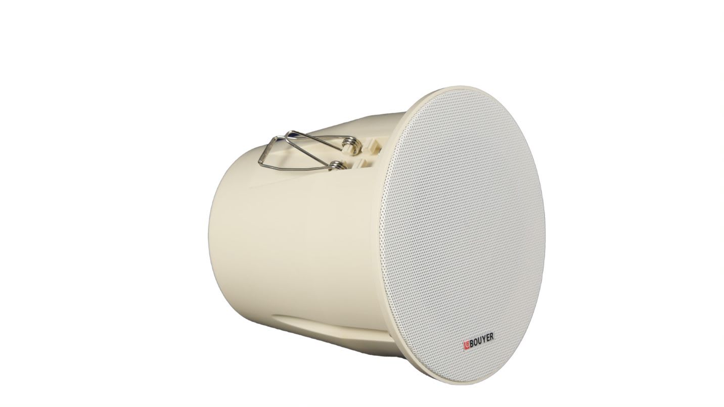 BOUYER - Haut-parleur pour plafond 6W blanc ?1141mm IP55