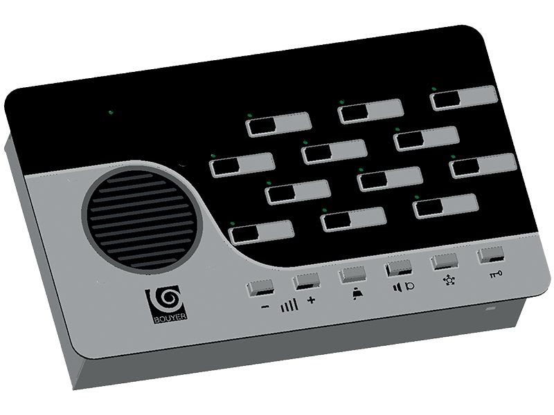 BOUYER - Poste chef d?interphonie qui peut être relié à 12 postes secondaires