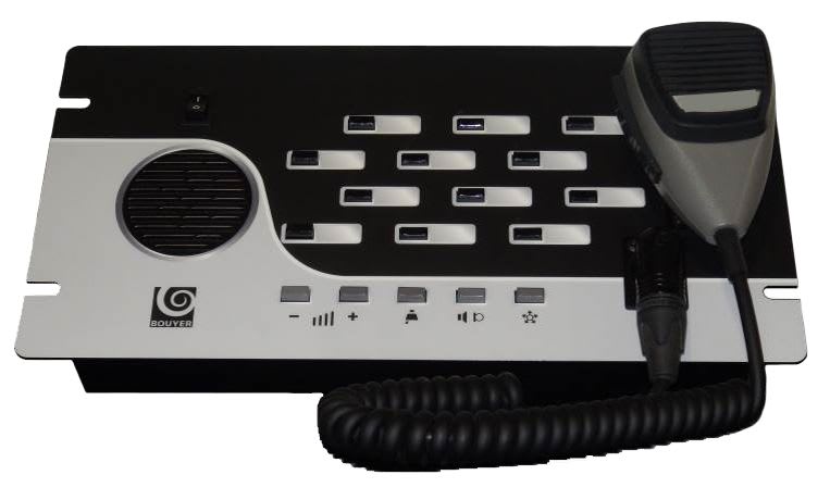 BOUYER - Poste chef d?interphonie 12 directions avec micro paume de main