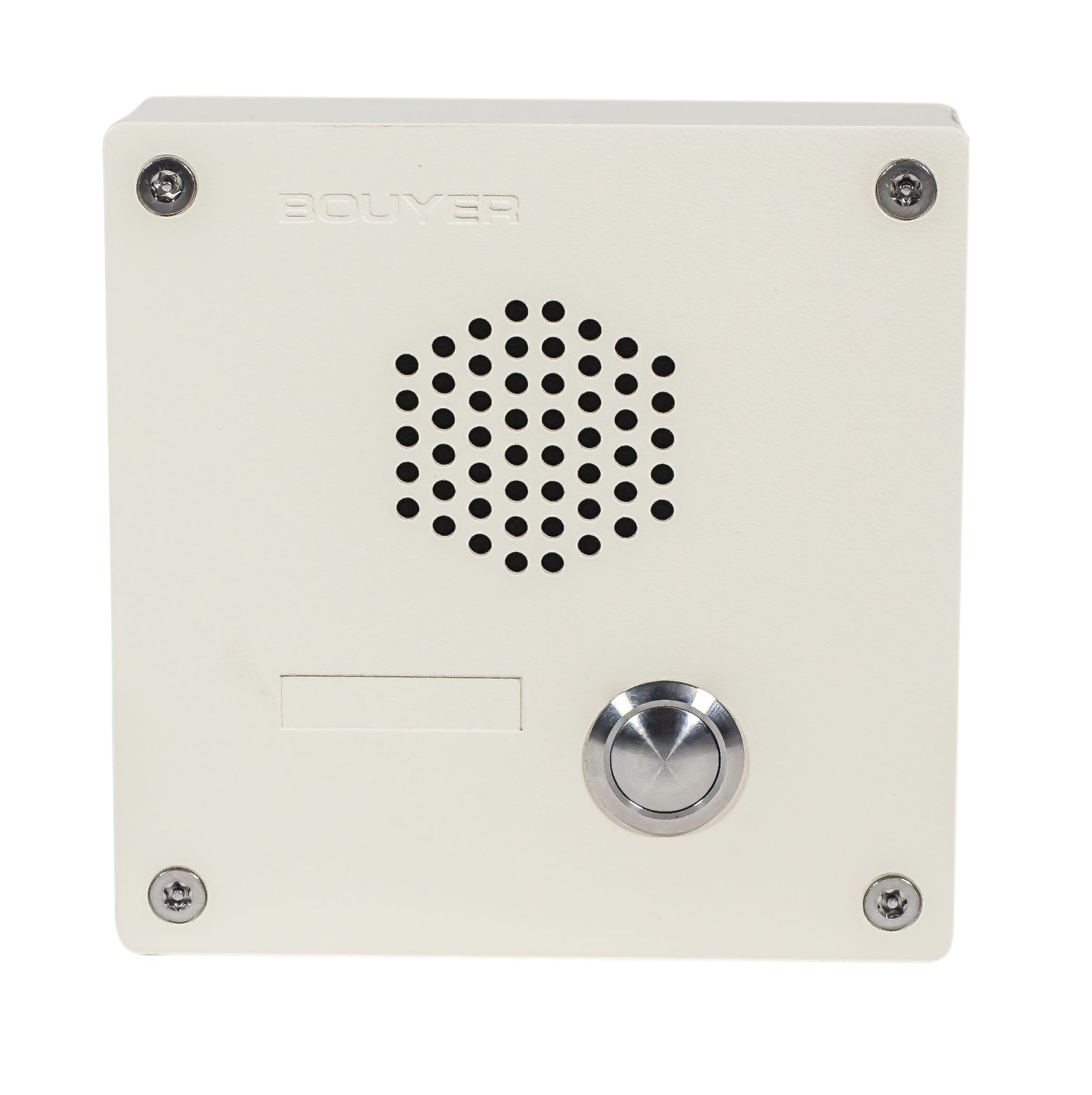 BOUYER - Poste secondaire d'interphonie en métal pour fixation murale