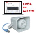 BOUYER - Haut-parleur projecteur de son IP 2 voies 20W (indice de protection IP66)