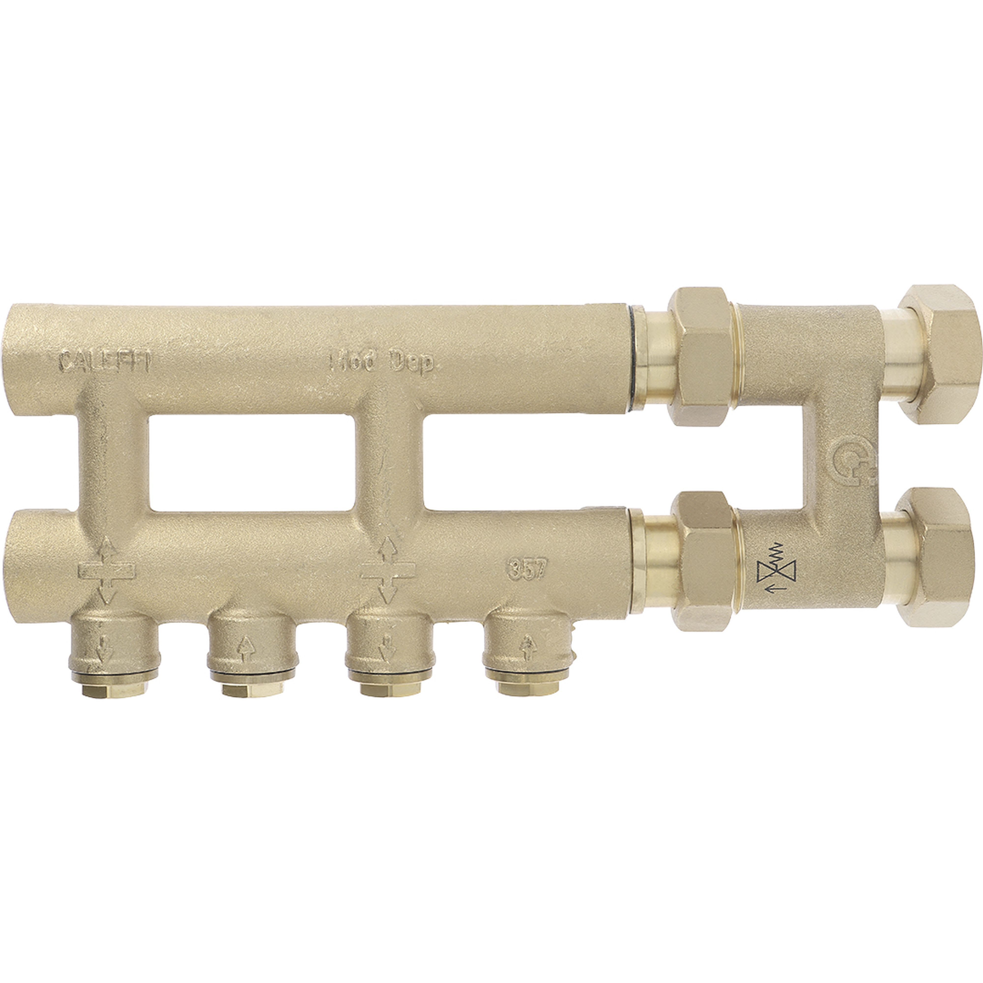 PB Tub - ¤Collecteur Haute température 2 circuits Caleffi