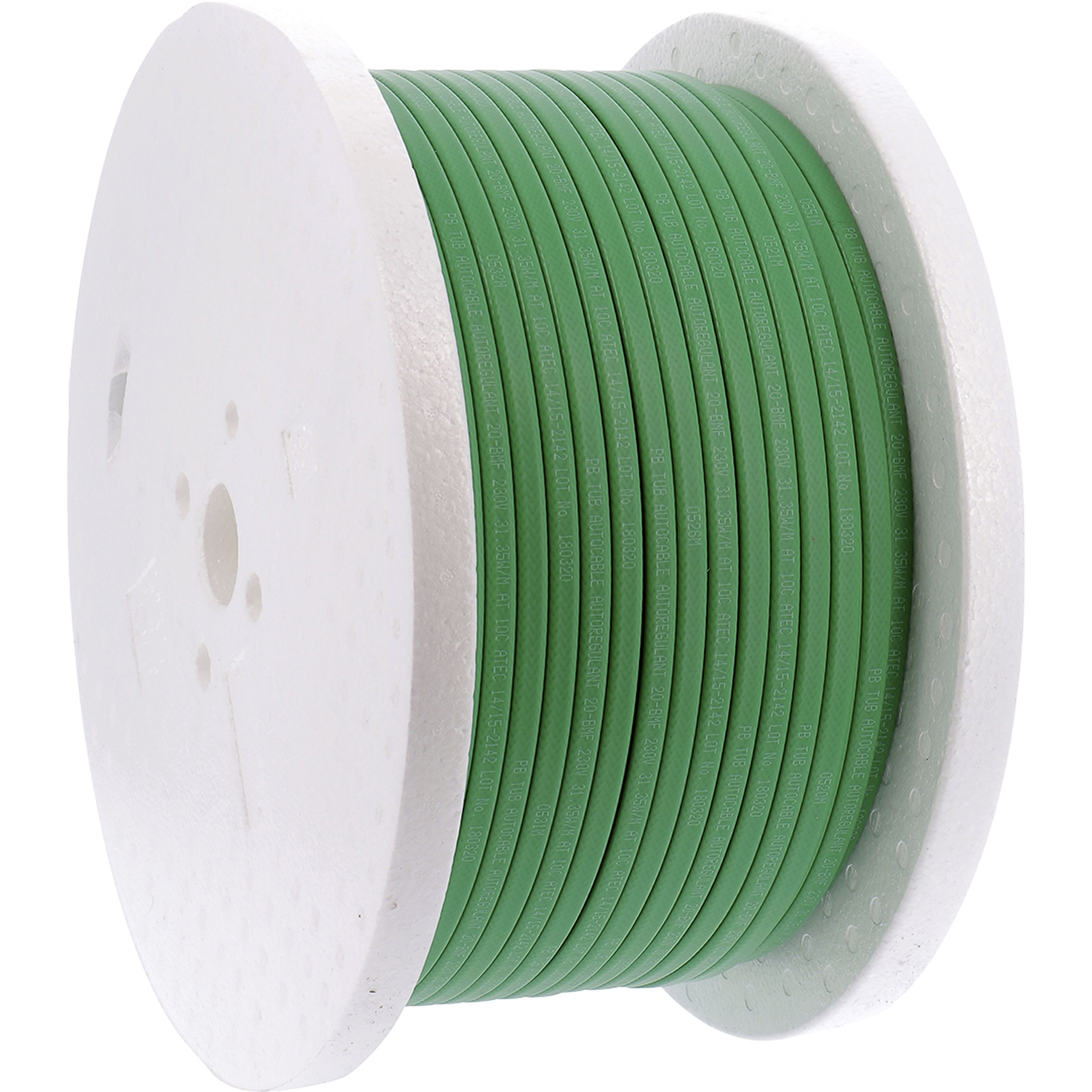 PB Tub - ¤Câble autorégulant 31W/m à 10°C (vert) Touret de 150 m