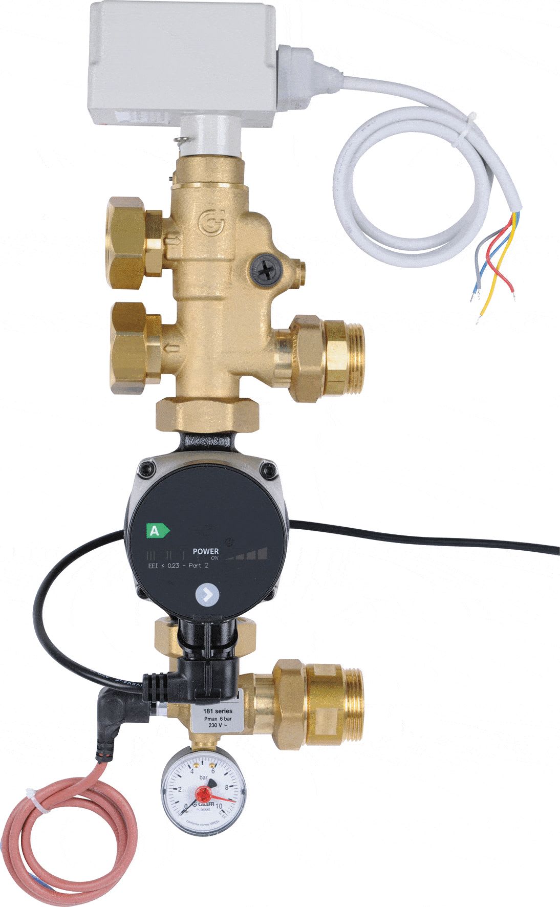 PB Tub - Groupe de Distribution Régulé Caleffi avec Vanne, Circulateur, Thermostat