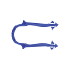 PB Tub - ¤Boîte 300 Agrafes 55mm Duotherm Avec ailette verrouillage-Alu liner 25mm