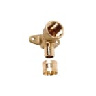 PB Tub - Coude applique court F1/2"-PER 10x12mm Raccord à glissement laiton SERTIgliss