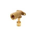 PB Tub - Coude applique long F1/2"-PER Ø 13x16mm Raccord à glissement laiton SERTIgliss