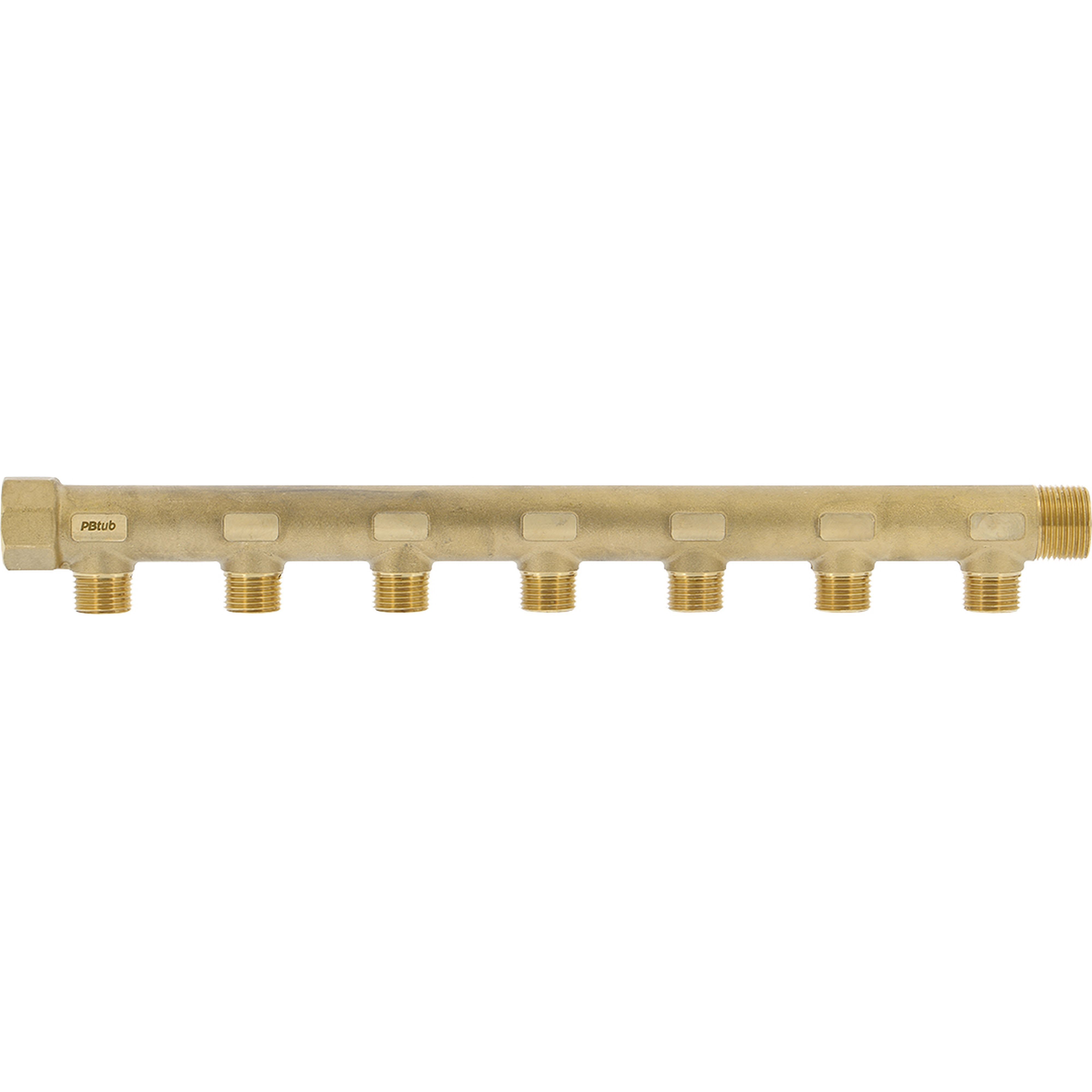 PB Tub - Collecteur Classique 3/4"-7 dériv. 1/2" Entraxe 50mm-Ø corps 26mm