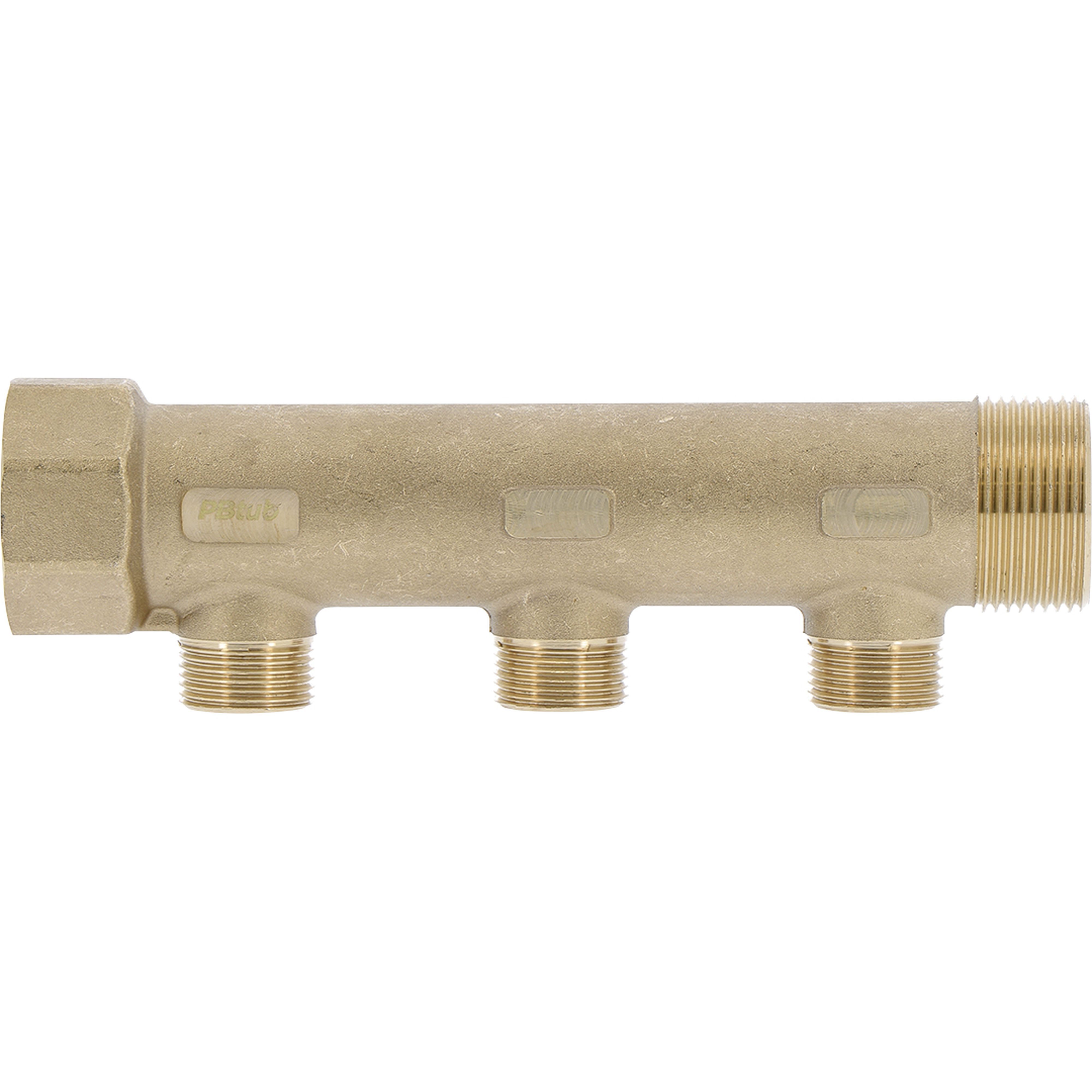 PB Tub - Collecteur Classique 1"1/4-3 dériv. 3/4" Entraxe 60mm-Ø corps 39mm