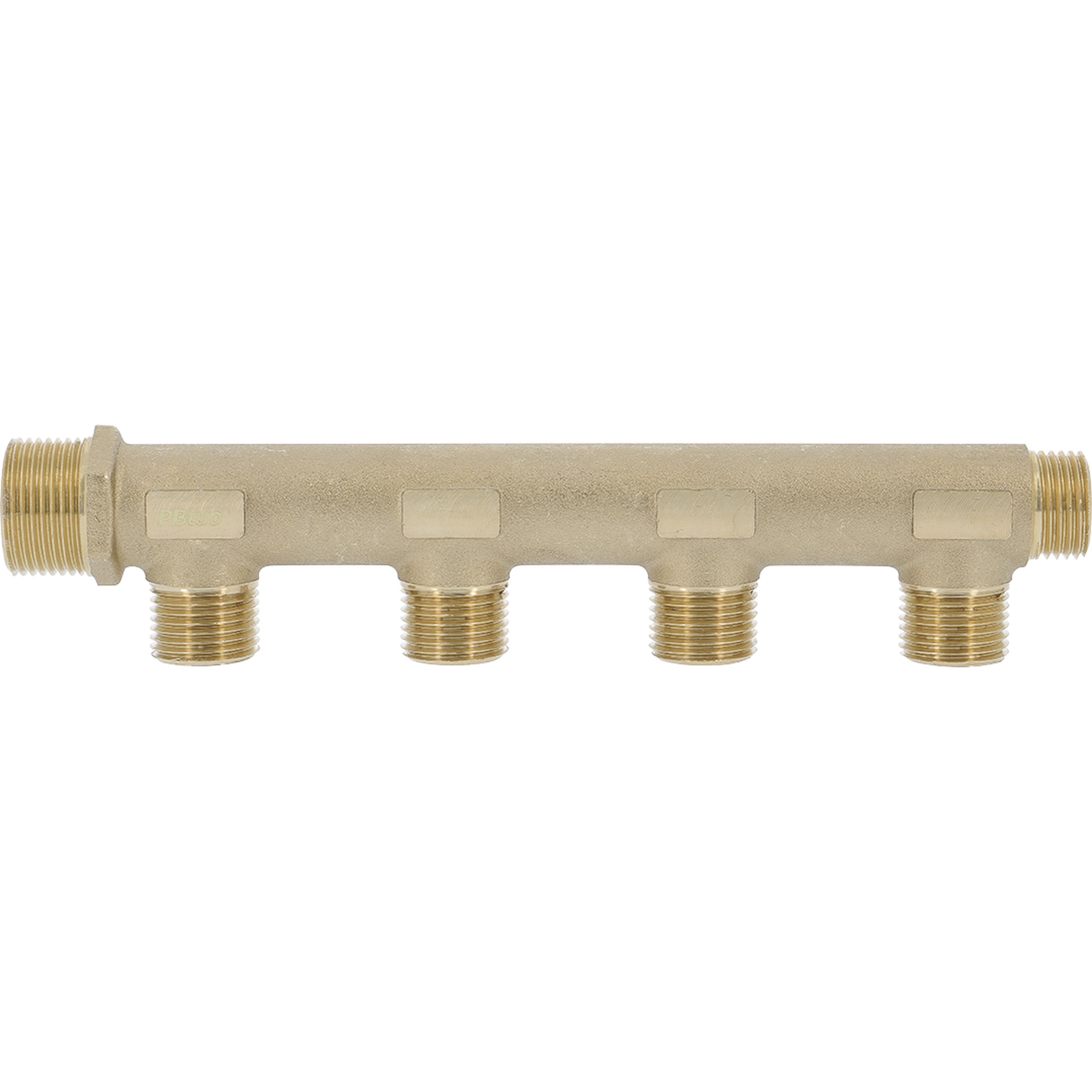 PB Tub - Collecteur MM 3/4"-4+1 dérivation 1/2" Entraxe 47mm-Ø corps 23mm