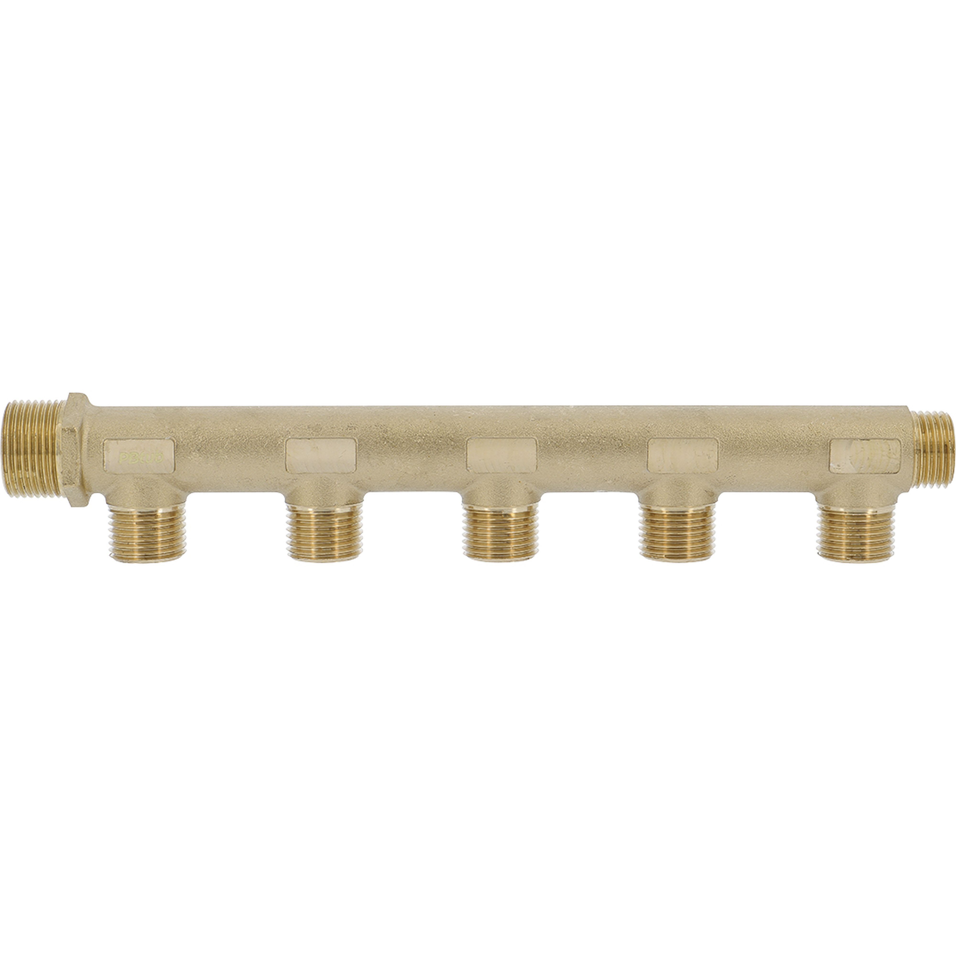 PB Tub - Collecteur MM 3/4"-5+1 dérivation 1/2" Entraxe 47mm-Ø corps 23mm
