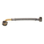 PB Tub - PBflex Coude F1/2-F1/2" 300mm-EPDMØ 8mm Tresse inox-4MS et QB