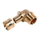 PB Tub - Coude Mâle 1/2"-PER Ø 13x16 mm Raccord à glissement laiton SERTIgliss