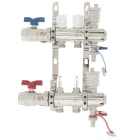 PB Tub - Collecteur STC Ø 1"- 2 circuits Ensemble complet-Laiton Chromé