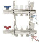 PB Tub - Collecteur STC Ø 1"- 3 circuits Ensemble complet-Laiton Chromé