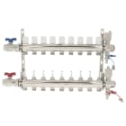 PB Tub - Collecteur STC Ø 1"- 9 circuits Ensemble complet-Laiton Chromé