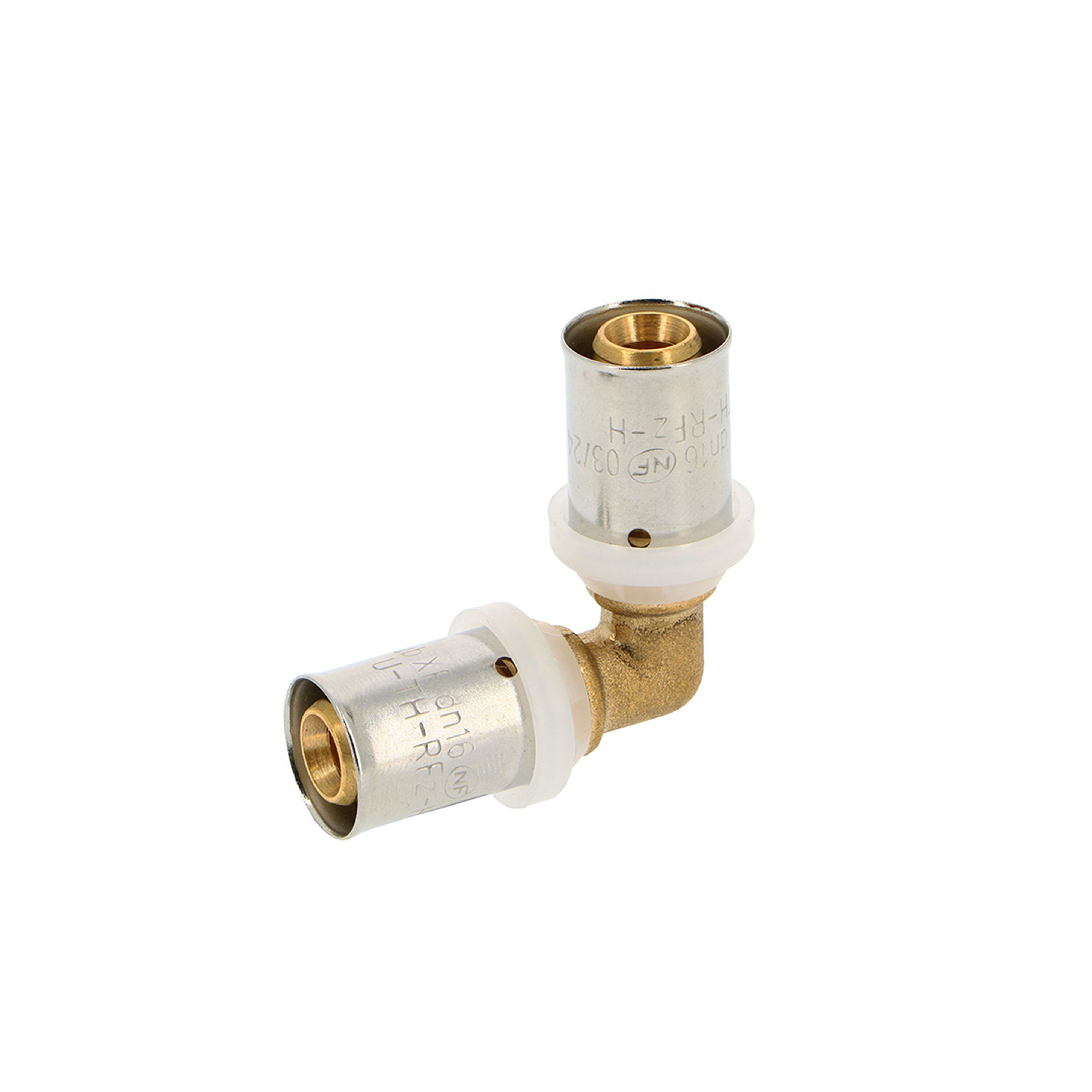 PB Tub - Coude 90° laiton XR Ø20mm Multicouche PBtub à sertir TH-H-U-RFz