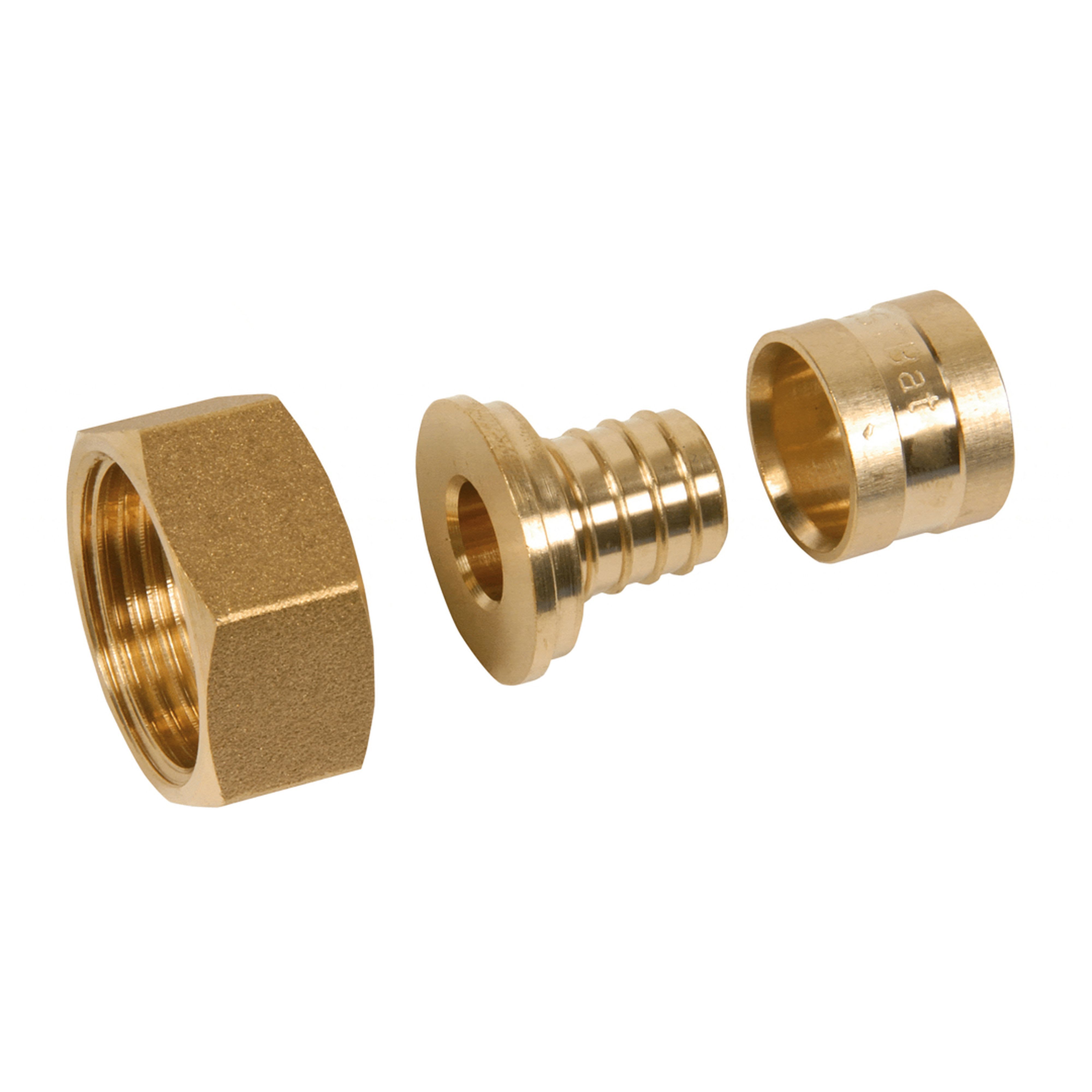 PB Tub - Ecrou Tournant 1"- PER Ø 20x25 mm Raccord à glissement laiton SERTIgliss