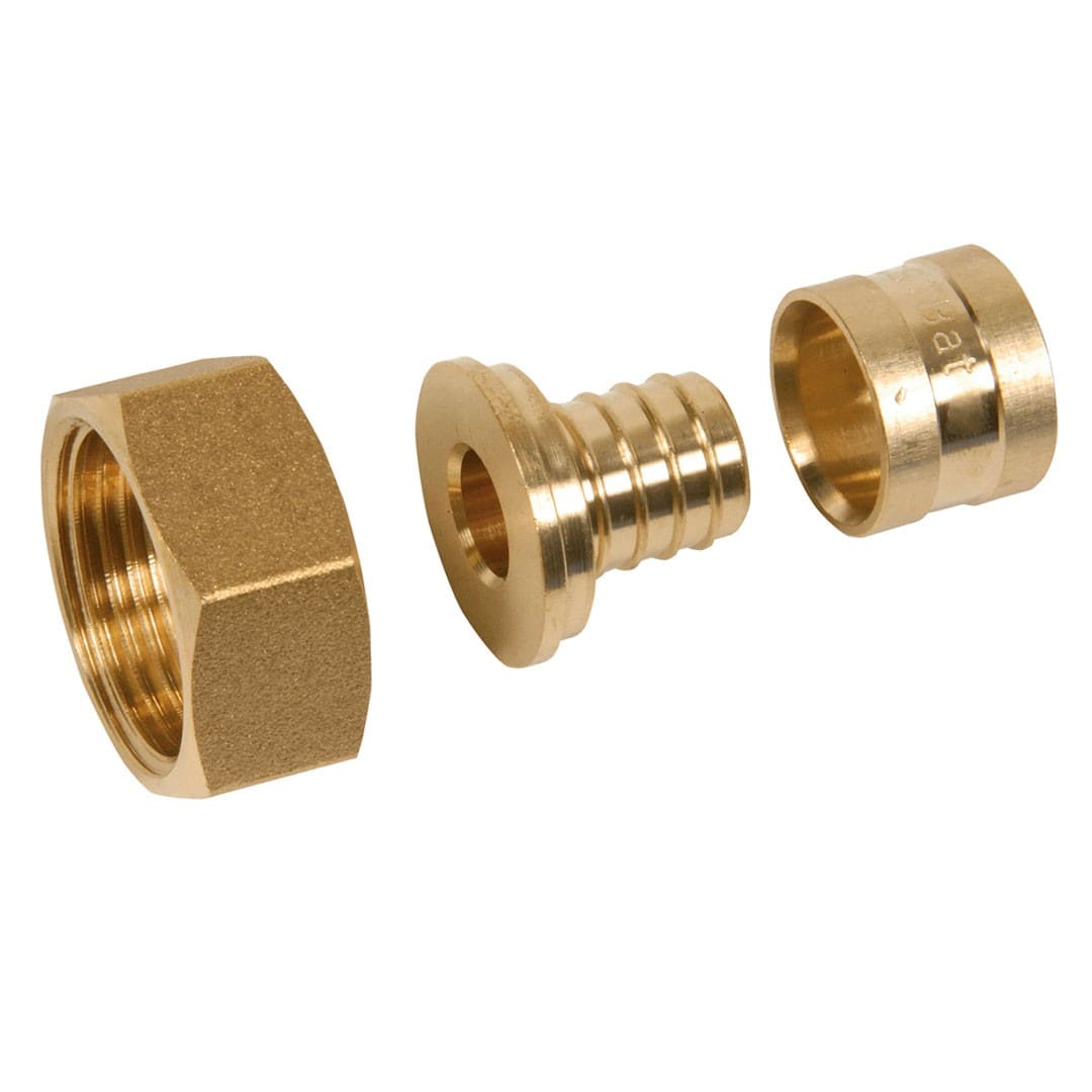 PB Tub - Ecrou Tournant 1/2"- PER Ø 13x16 mm Raccord à glissement laiton SERTIgliss