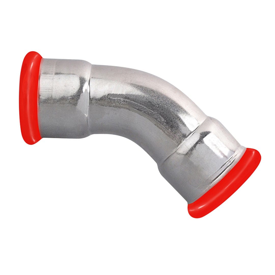 PB Tub - Coude à sertir FF 45° EZ Ø 18 mm Système SERTIsteel Carbone- Empreinte M