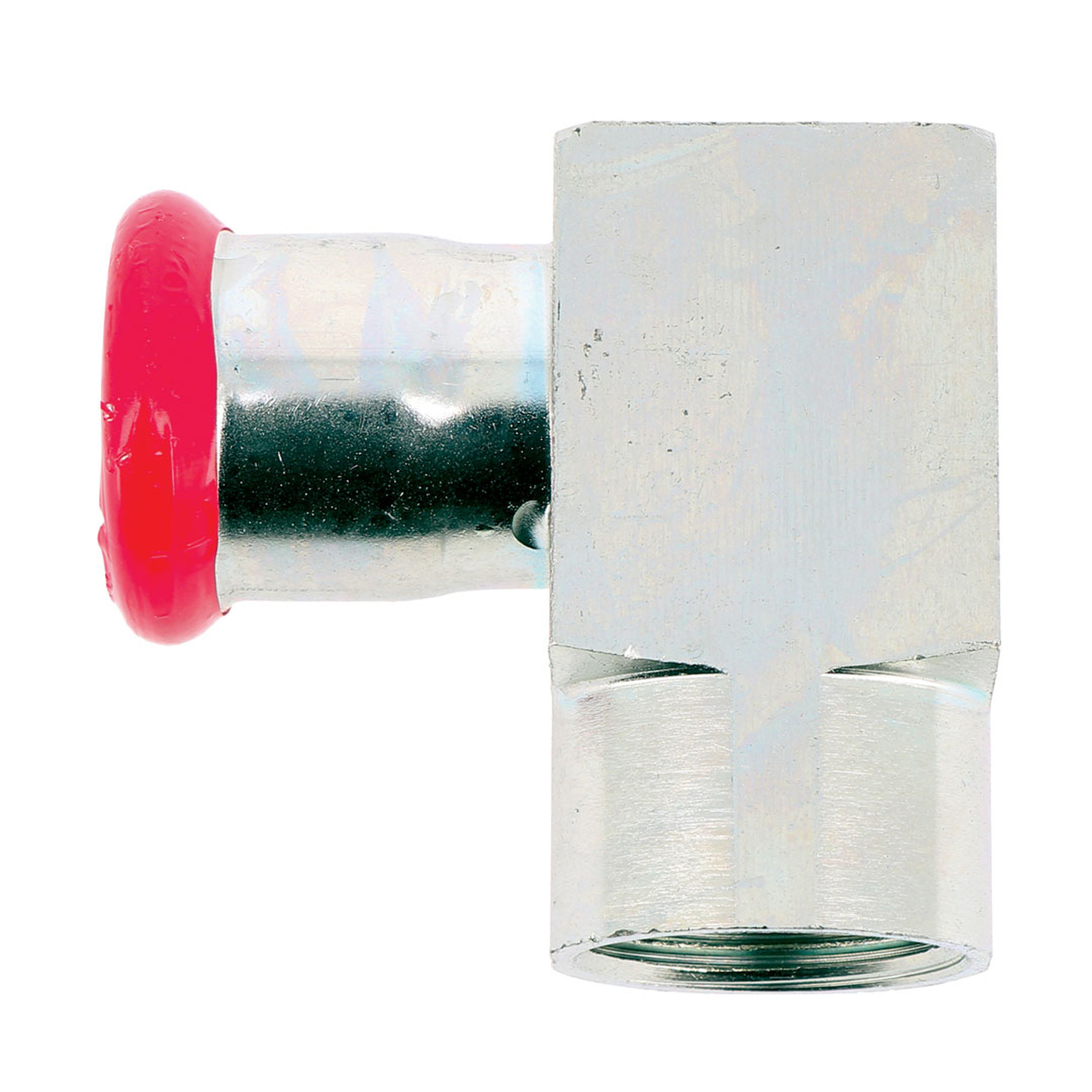 PB Tub - Coude court à sertir 90° F3/4" EZ Ø22mm Système SERTIsteel Carbone- Empreinte M