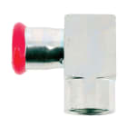 PB Tub - Coude court à sertir 90° F3/4" EZ Ø22mm Système SERTIsteel Carbone- Empreinte M