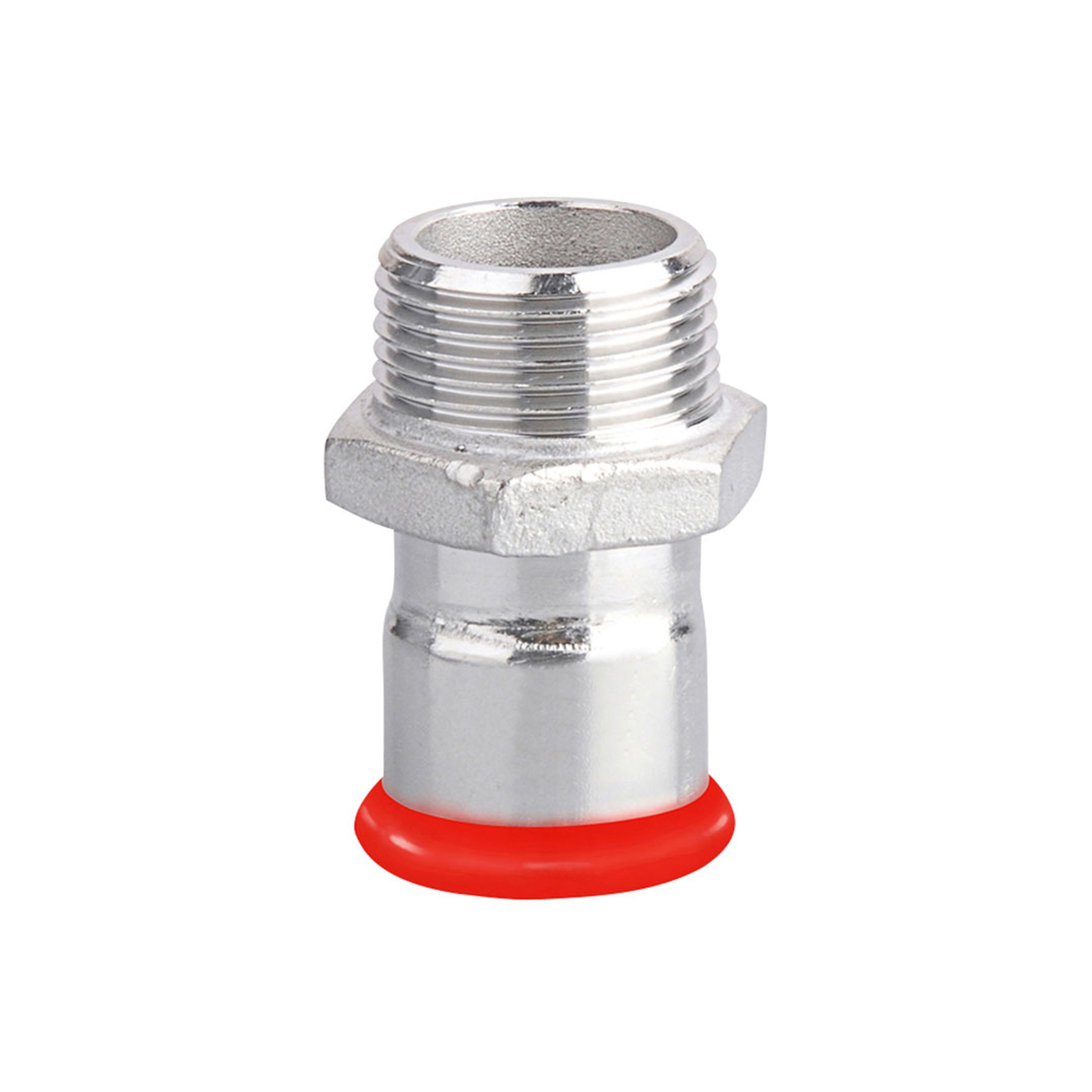 PB Tub - Jonction à sertir Mâle 3/4" EZ Ø15 mm Système SERTIsteel Carbone- Empreinte M