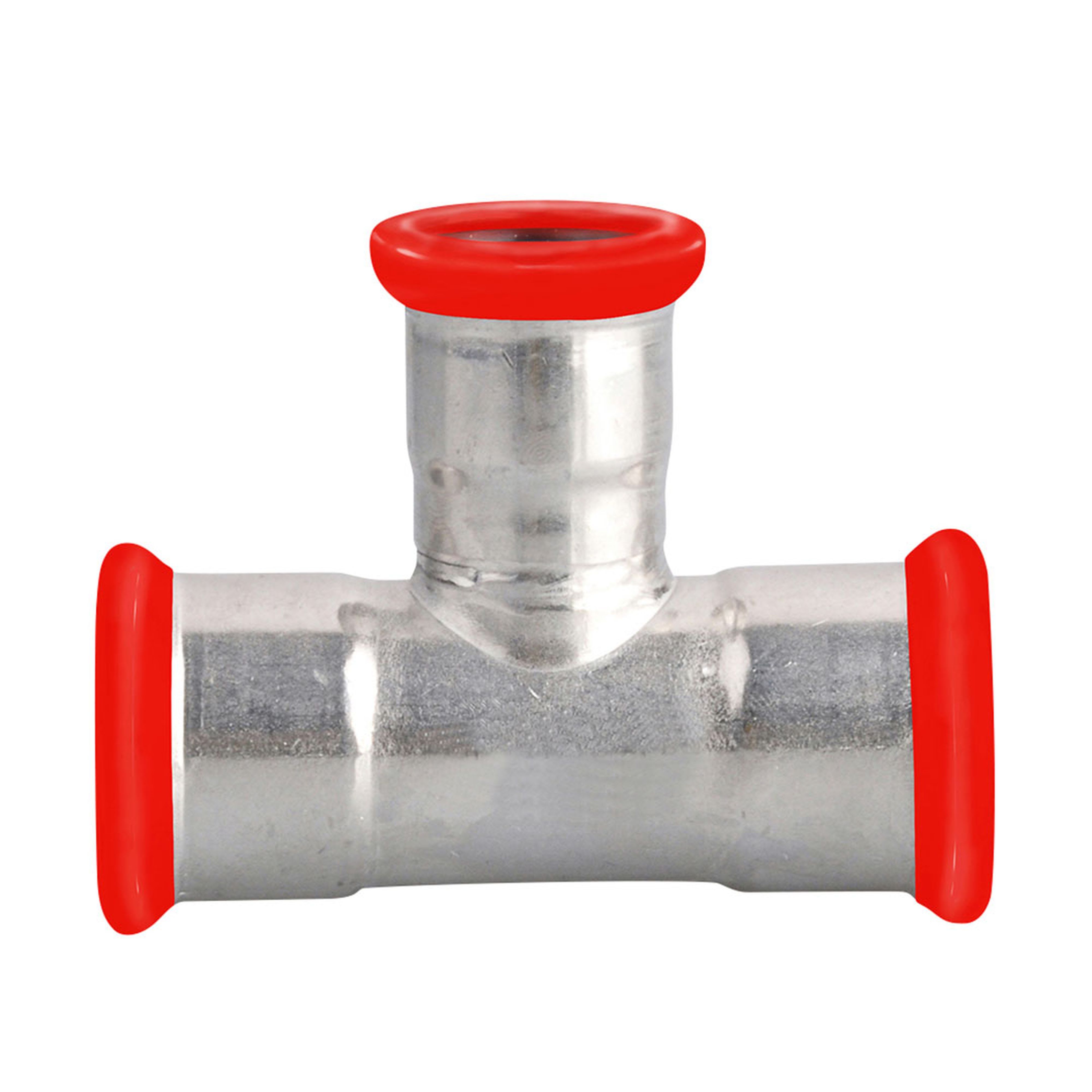 PB Tub - Té inégal à sertir EZ Ø 18-15-18 mm Système SERTIsteel Carbone- Empreinte M