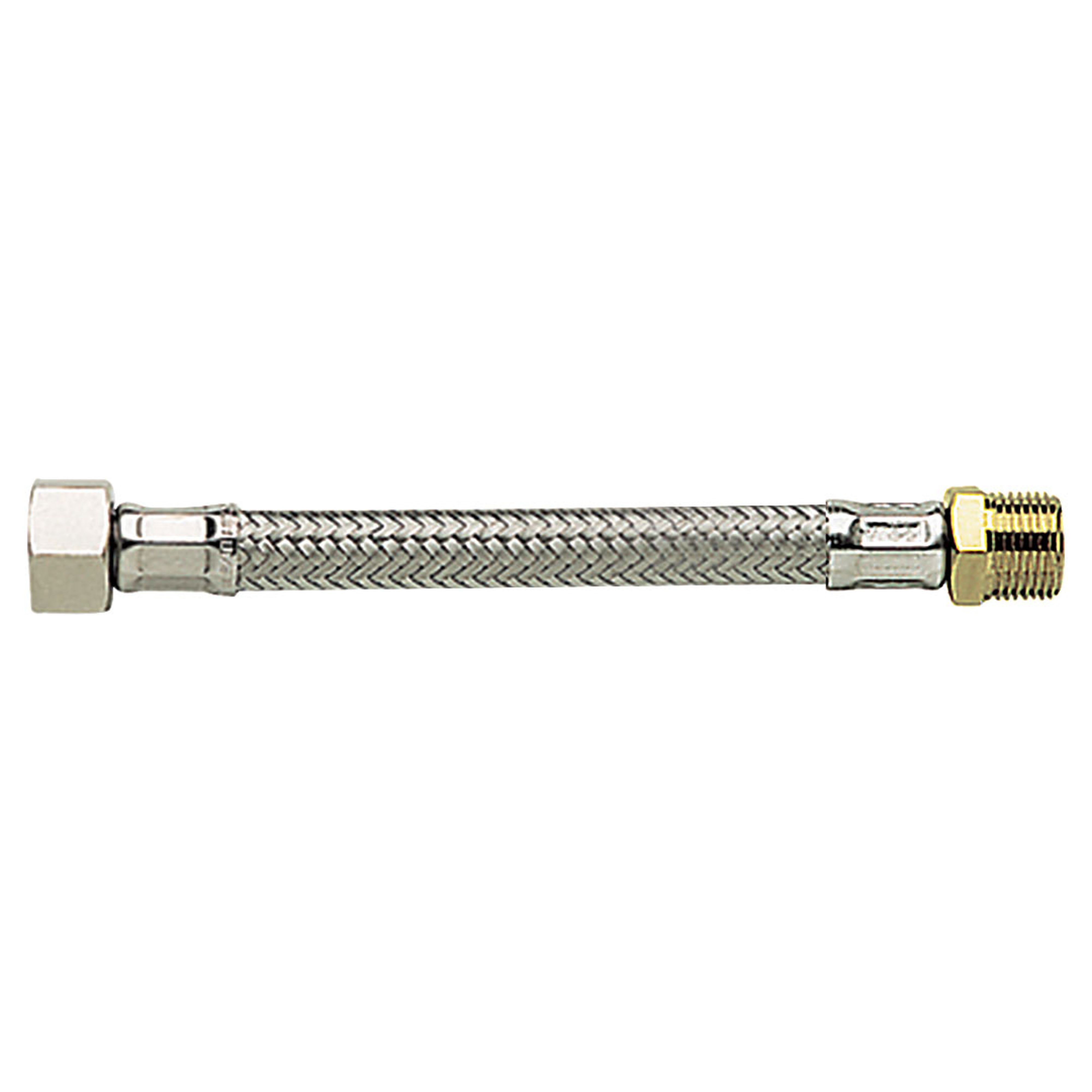 PB Tub - PBflex F1/2"-M1/2" 500mm-EPDMØ 13mm Tresse inox-4MS