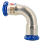 PB Tub - Coude à sertir FF 90° Inox Ø 15 mm Système SERTIsteel Inox - Empreinte M