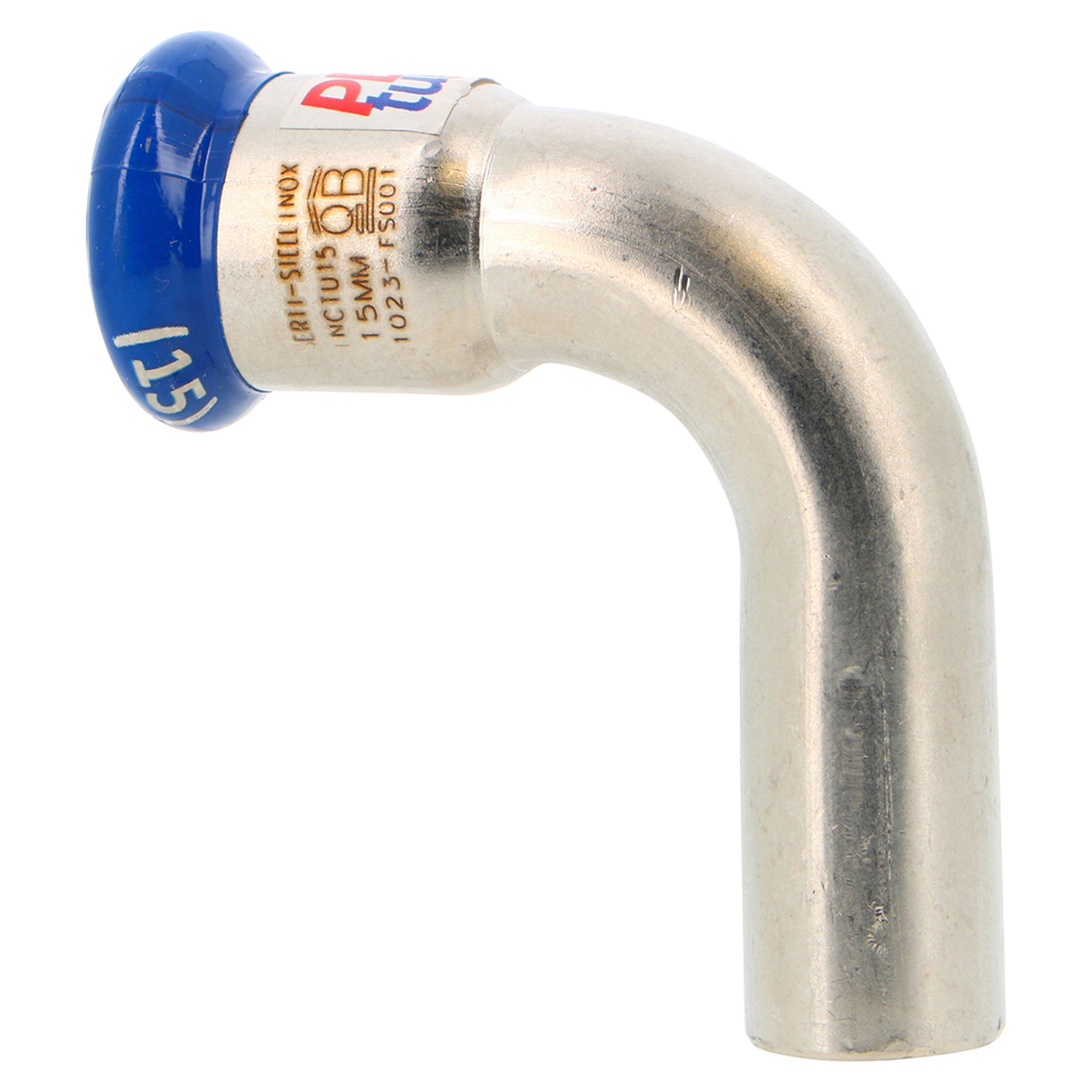 PB Tub - Coude à sertir FM 90°- Inox Ø88,9 Système SERTIsteel Inox - Empreinte M