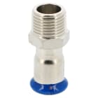 PB Tub - Jonction à sertir Mâle 1/2" Inox Ø 15 mm Système SERTIsteel Inox - Empreinte M