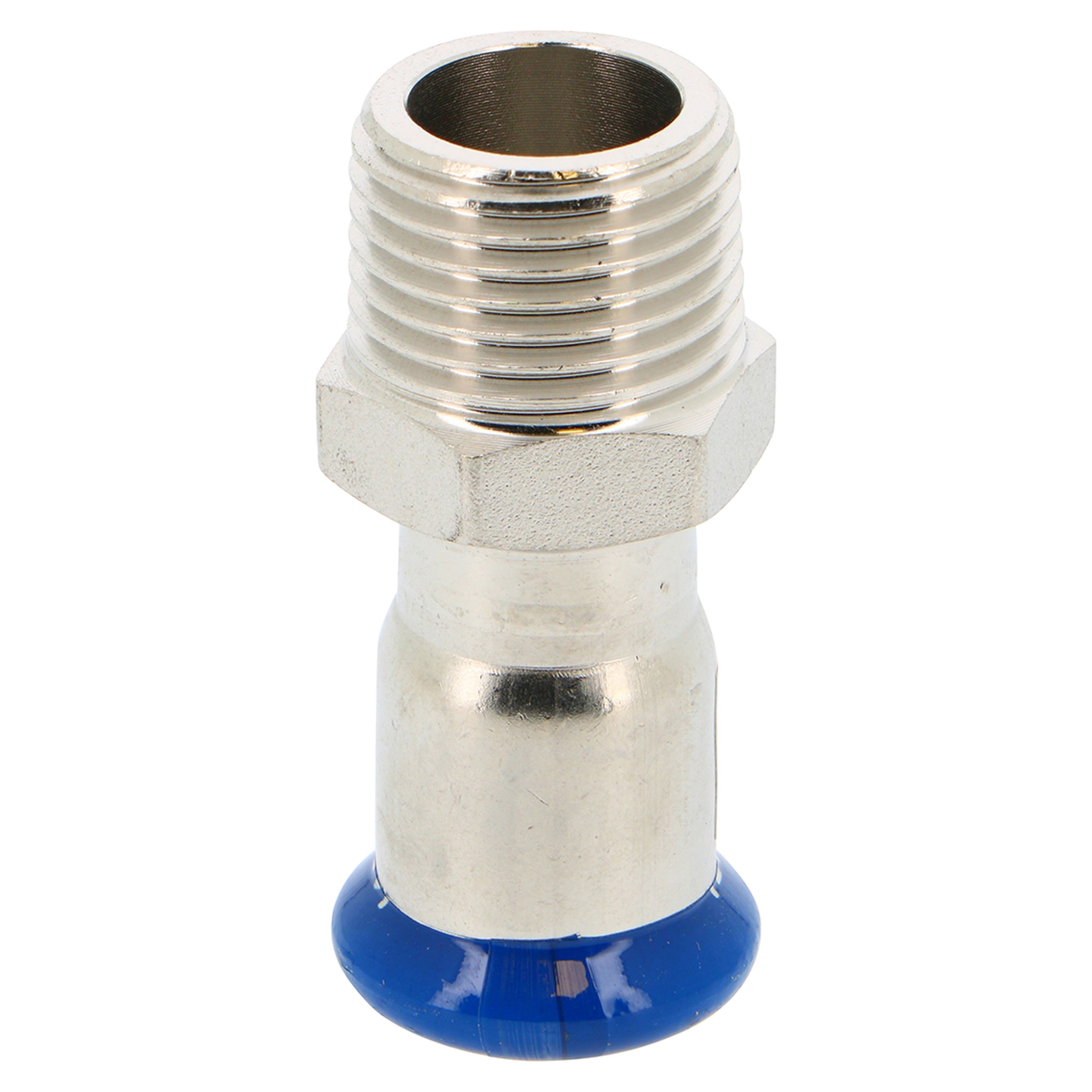 PB Tub - Jonction à sertir Mâle 1/2" Inox Ø 22 mm Système SERTIsteel Inox - Empreinte M