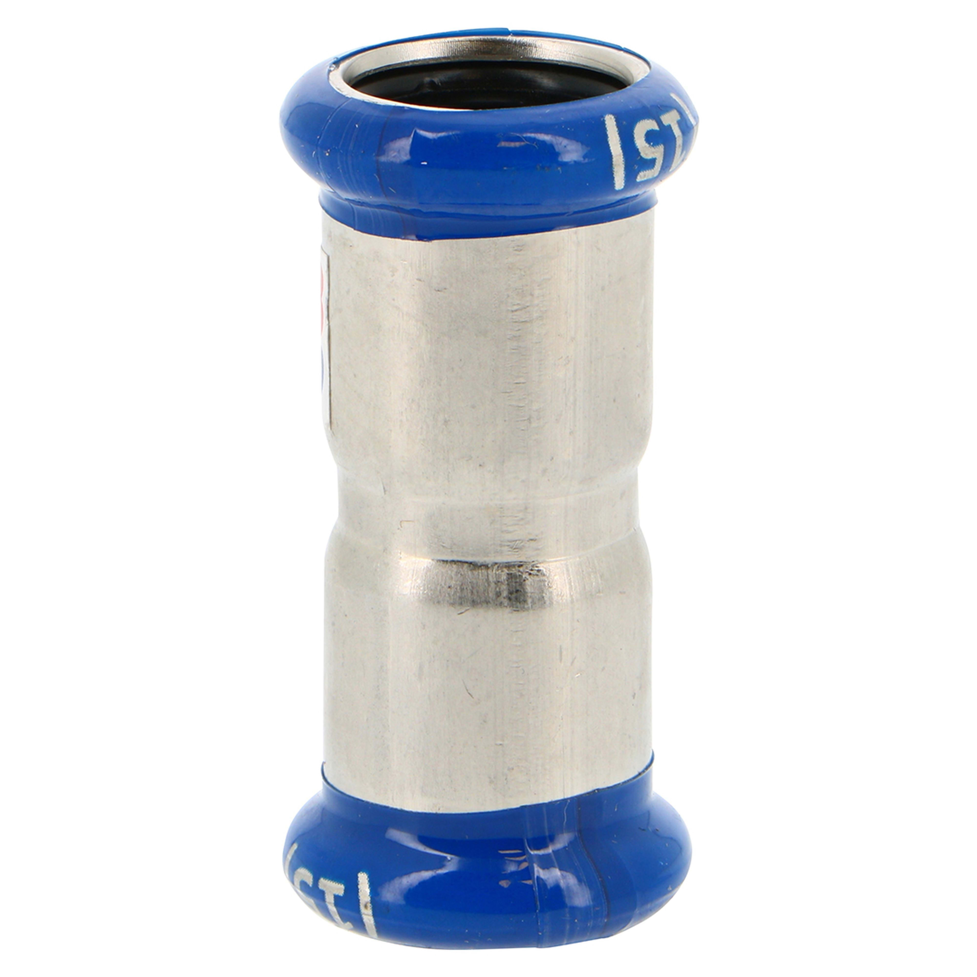 PB Tub - Manchon égal à sertir Inox Ø 15 mm Système SERTIsteel Inox - Empreinte M