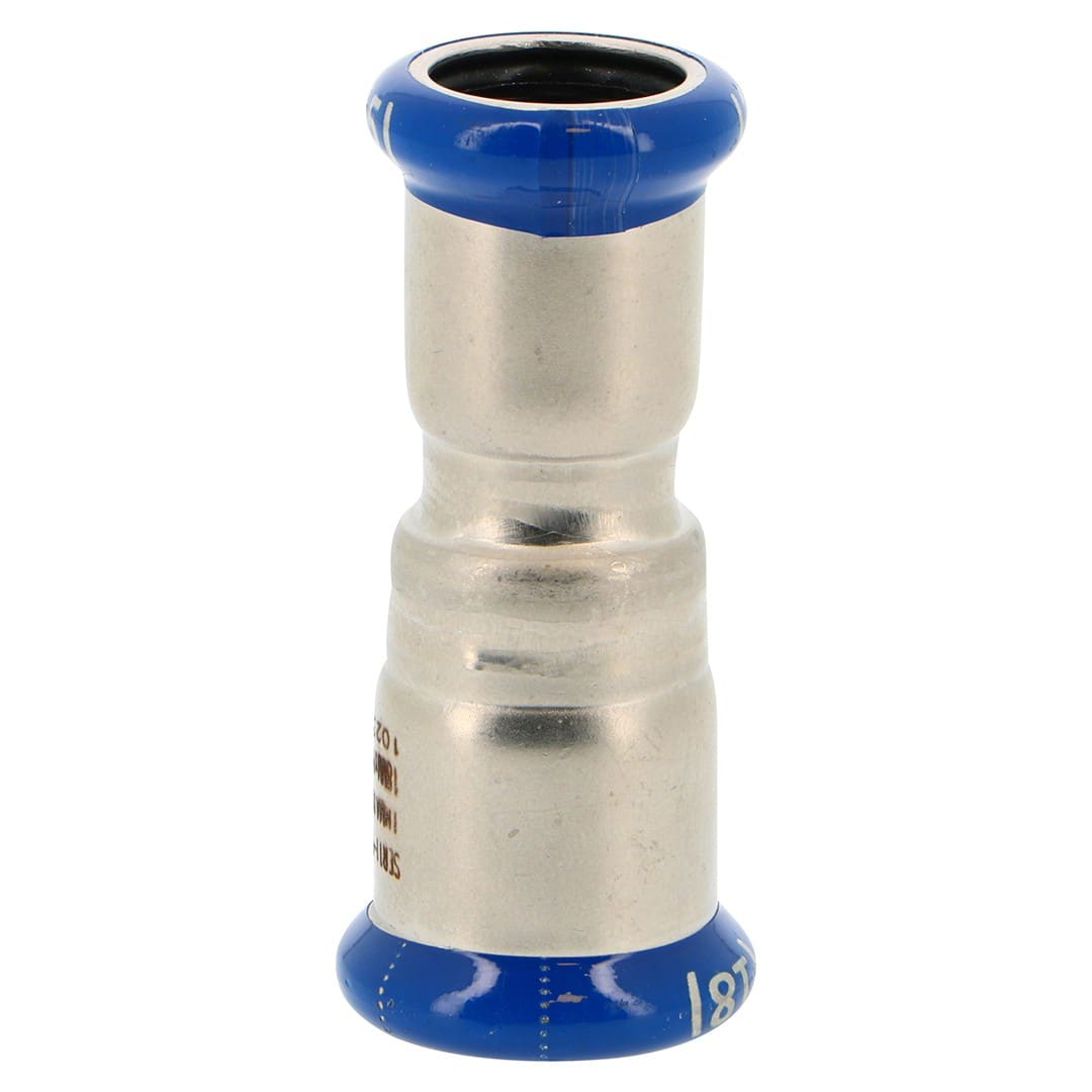 PB Tub - Manchon inégal à sertir Inox Ø 28-22 mm Système SERTIsteel Inox - Empreinte M