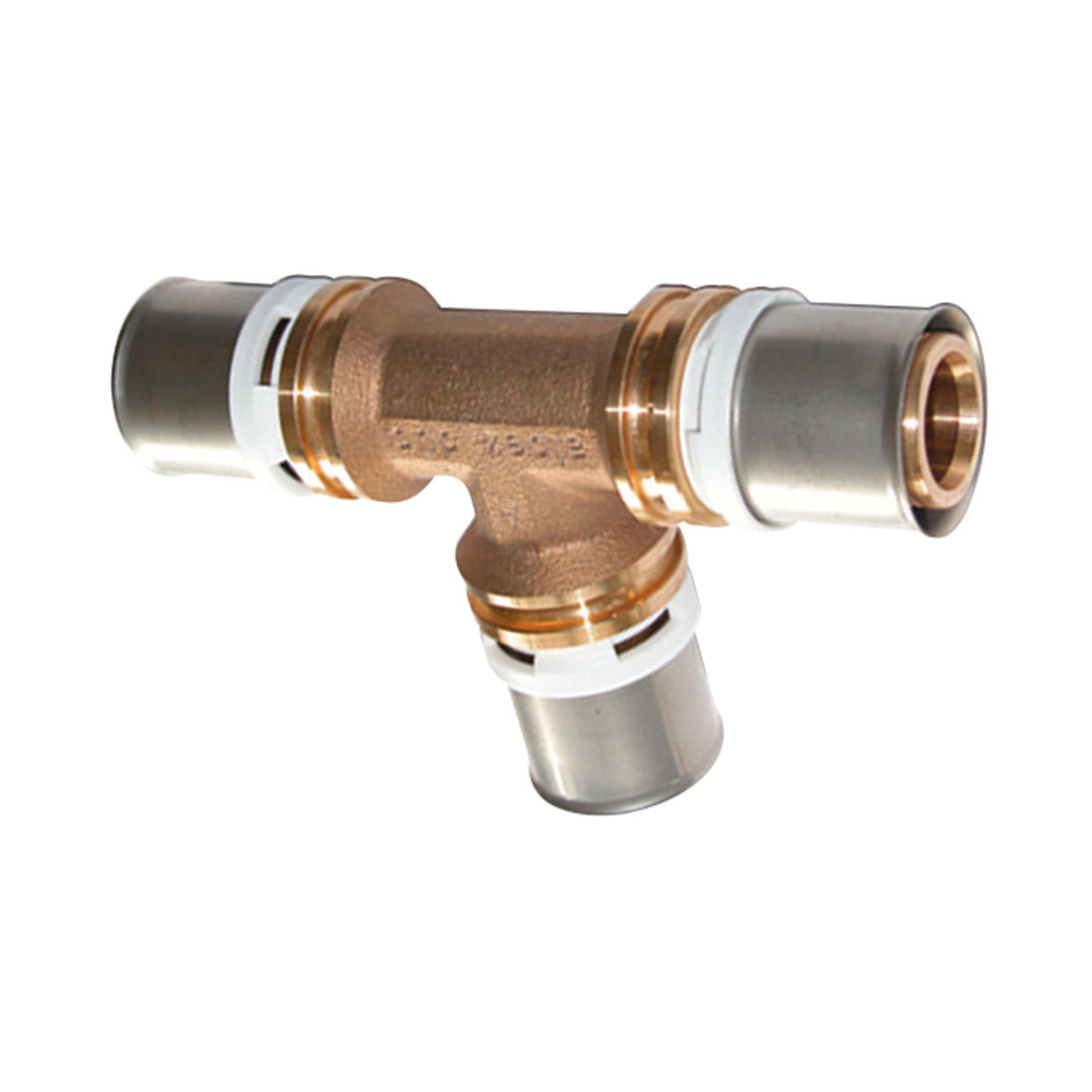 PB Tub - Té Egal Laiton alpex_L Ø75mm MC à sertir empreinte F - 867.75.300