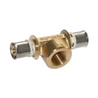 PB Tub - Té Femelle Laiton 3/4" alpex_L Ø40mm MC à sertir empreinte F - 867.40.742
