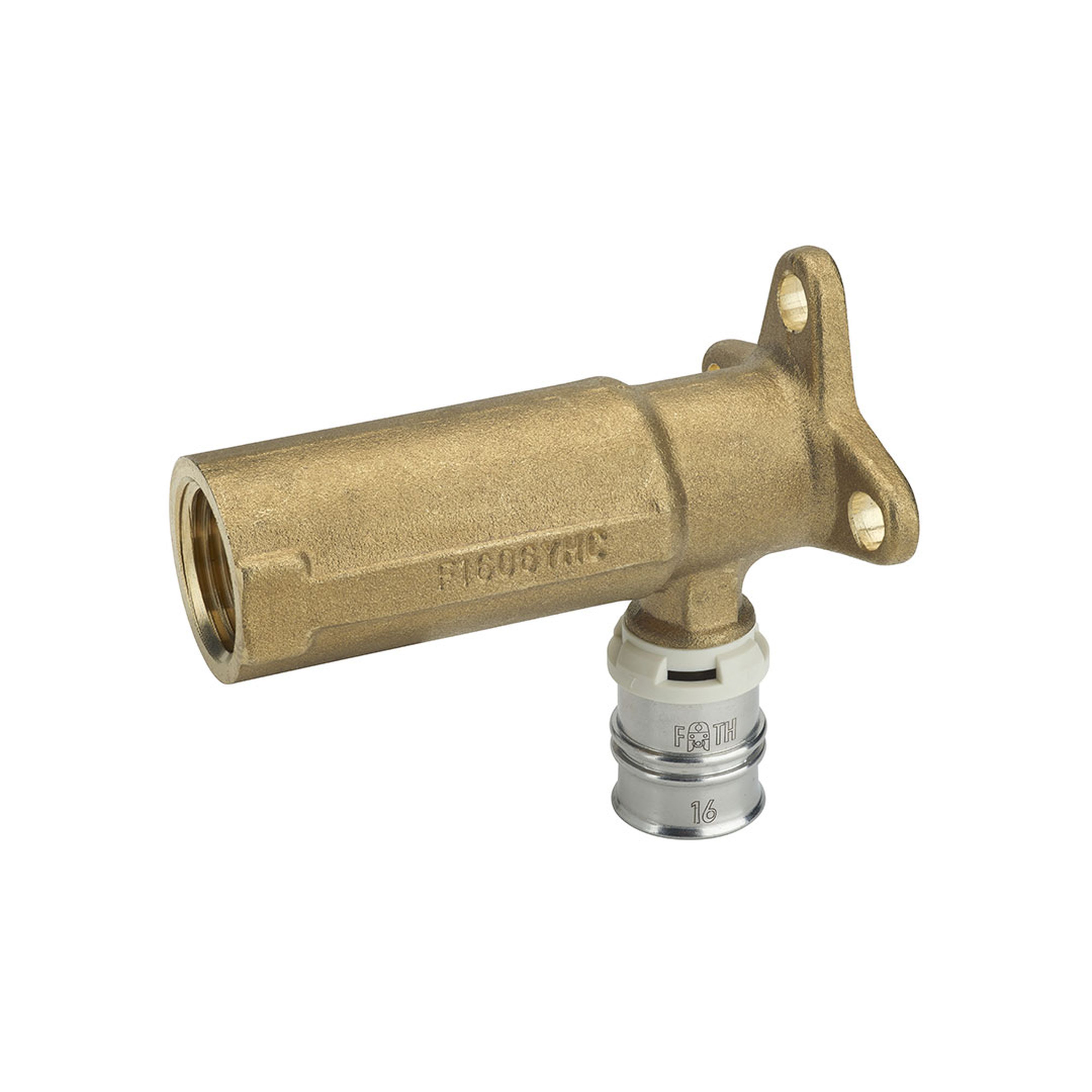 PB Tub - Coude Applique 78mm F1/2"-turatec Ø16mm MC à sertir empreinte F ou TH-8291672101