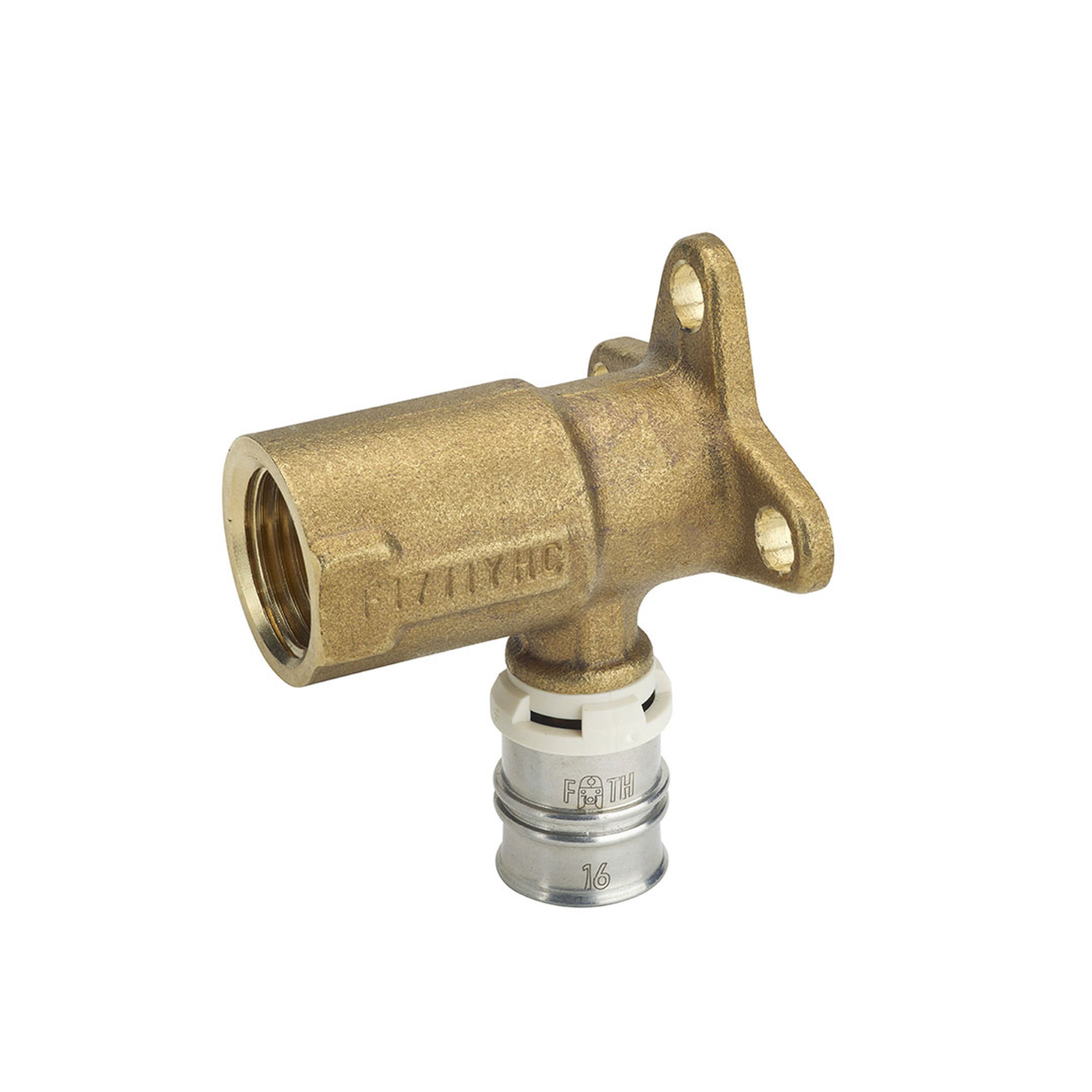 PB Tub - Coude Applique 52mm F1/2"-turatec Ø16mm MC à sertir empreinte F ou TH-8291672201