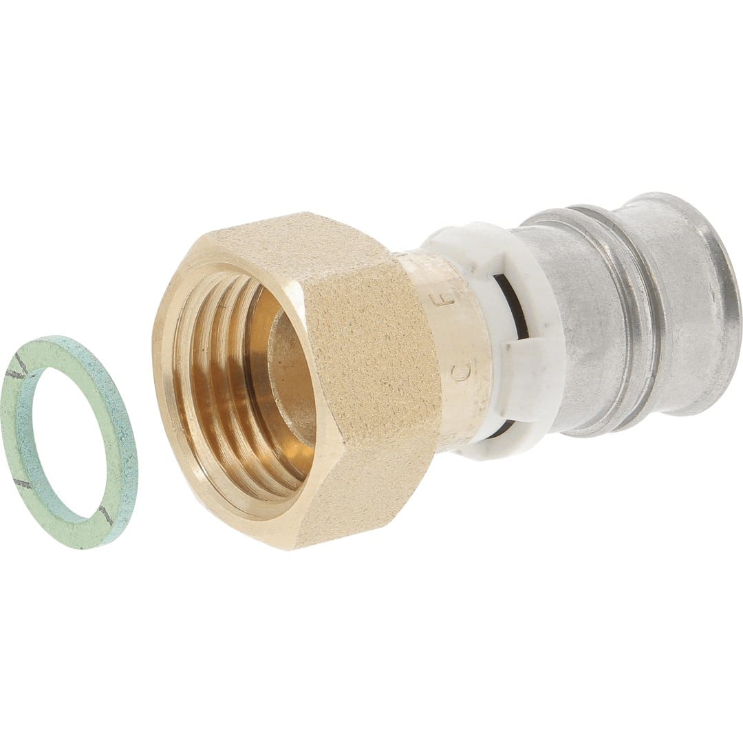 PB Tub - Ecr.tournant laiton 1" turatec Ø32mm MC à sertir empreinte F ou TH-8293267401