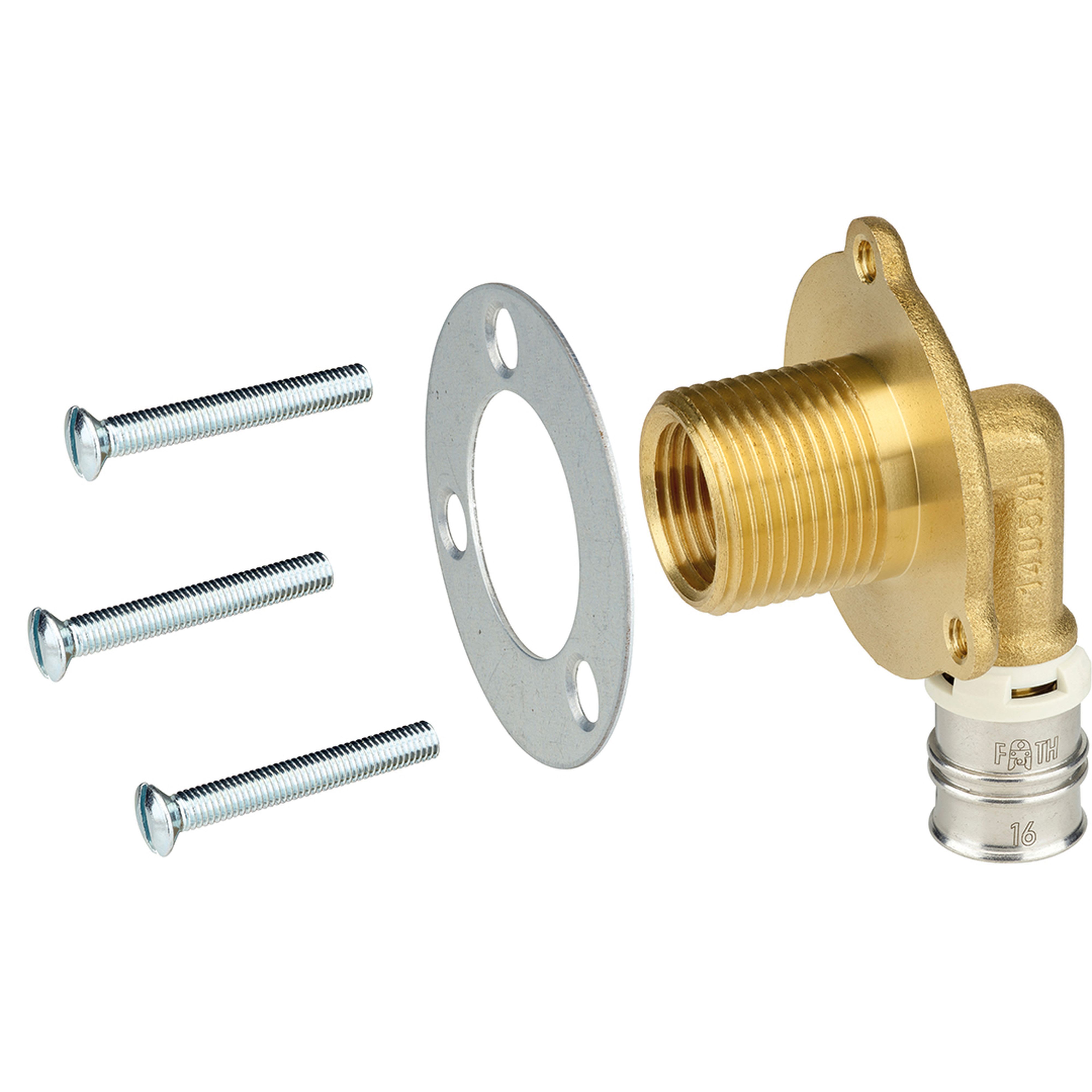 PB Tub - Sortie Cloison 3/4"-1/2"  turatec Ø16mm MC à sertir empreinte F ou TH-8291686101