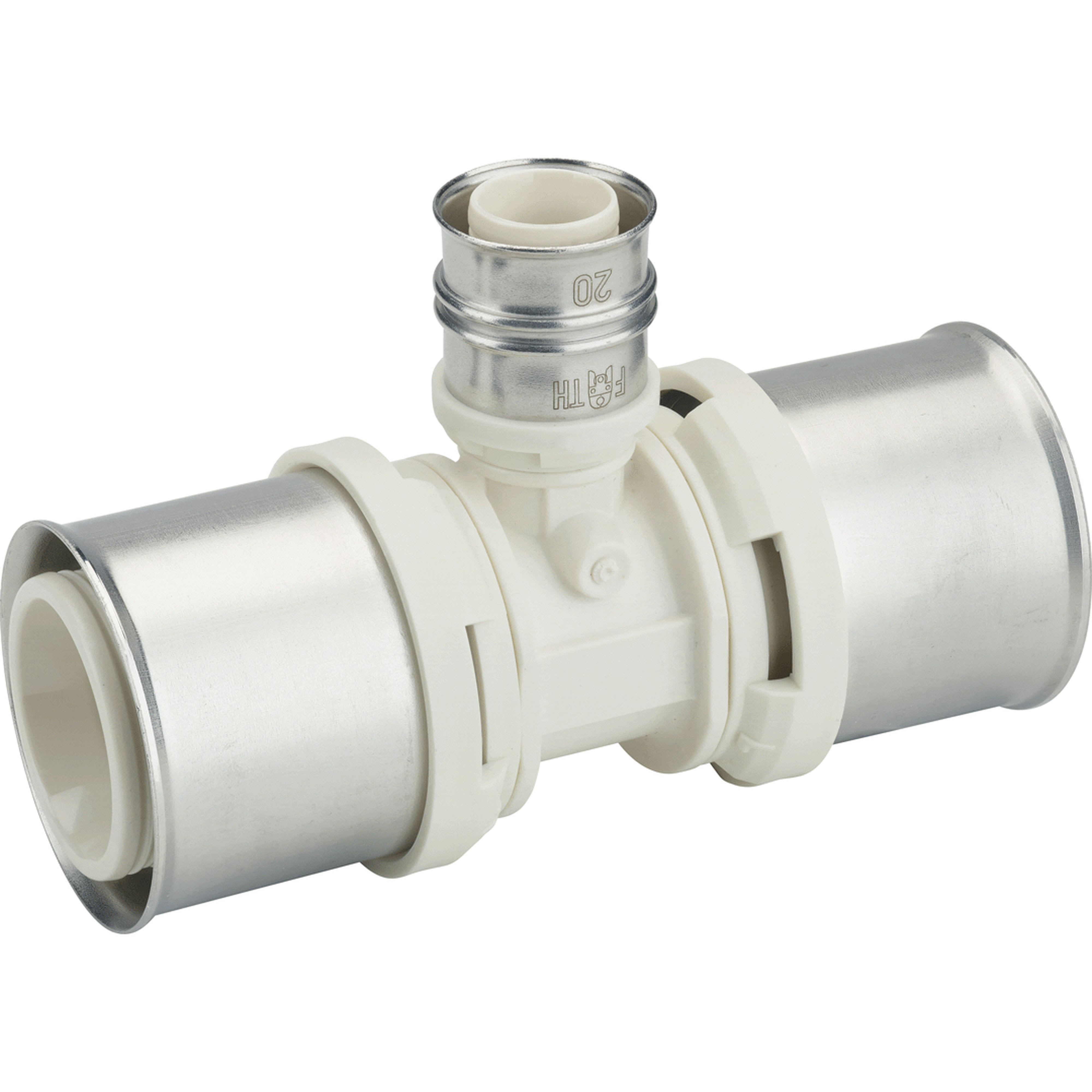 PB Tub - Té Inégal PPSU turatec Ø 26-16-26mm MC à sertir empreinte F ou TH-82826330