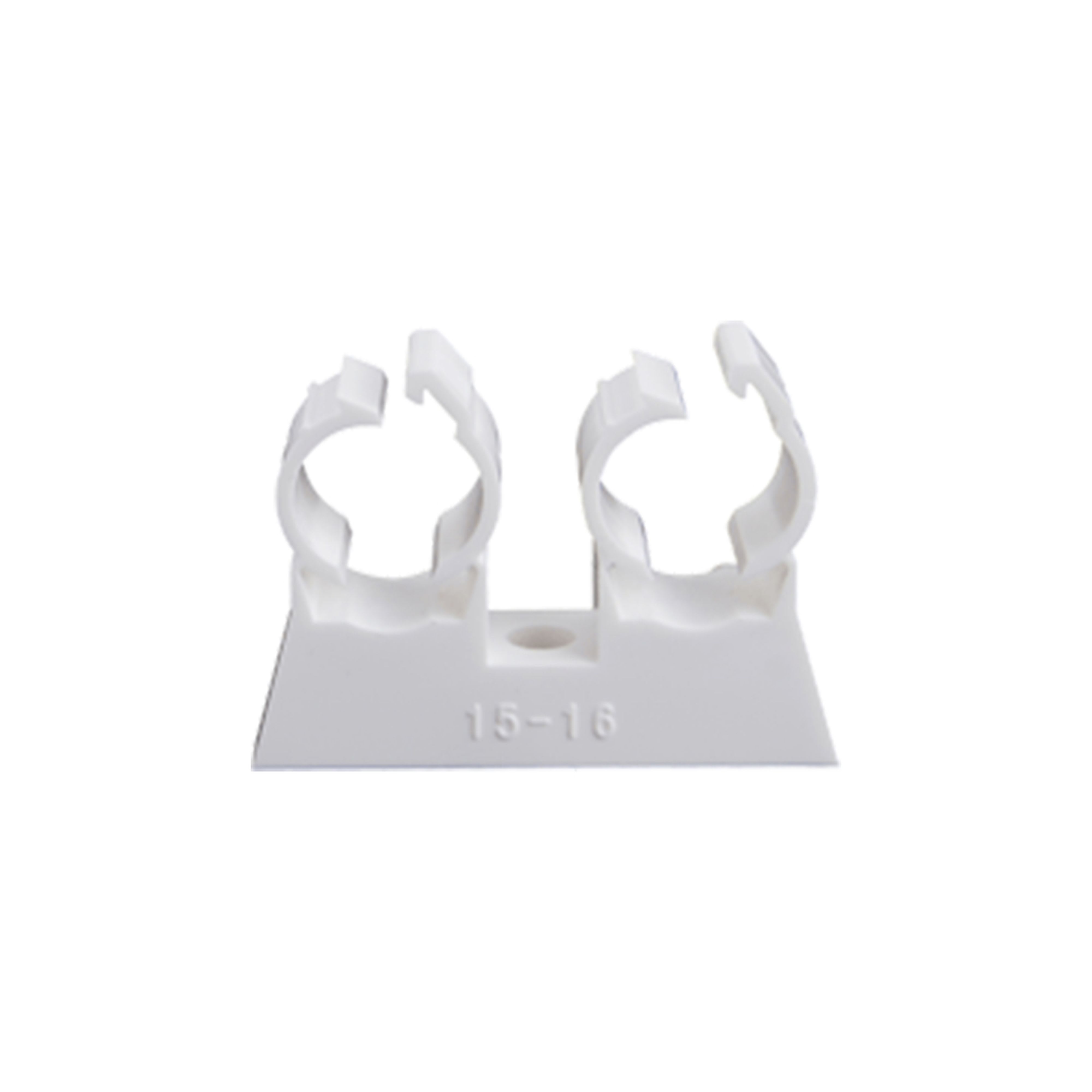 PB Tub - 40 Colliers de fixation double Ø 25 mm pour tubes multicouches et métalliques